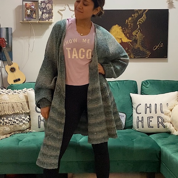 torrid Sweaters - Flowy long cardigan 💚💙